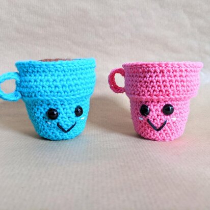 Crochet Espresso Cup Pair