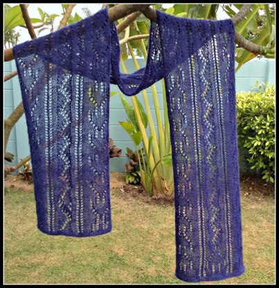 Garden at Nighttime Lace Scarf