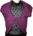 Purple Rotlaub Leaf Collar Shrug