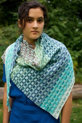 Frozen Lake Shawl