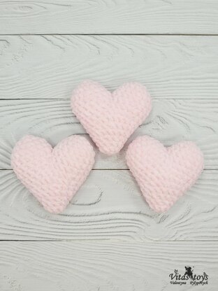 Heart Pink Plush