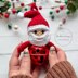 Santa Jingle Bell Ornament