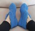 Starling - 12ply garter stitch slippers with cuff