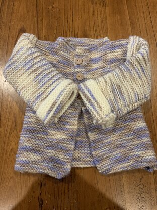 Soft and Simply Baby Cardigan in Bernat Baby Blanket Tiny - Downloadable PDF