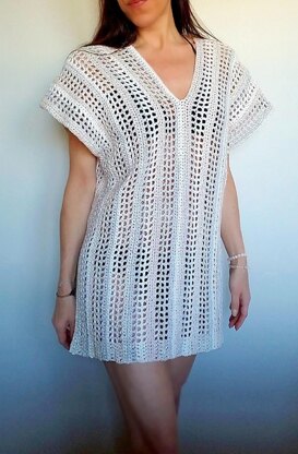 V Neck Caftan Cover Up