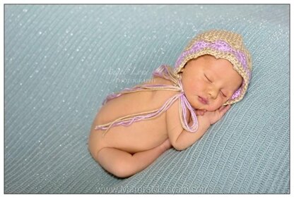 Crochet Bonnet Pattern For Children & Newborn Babies