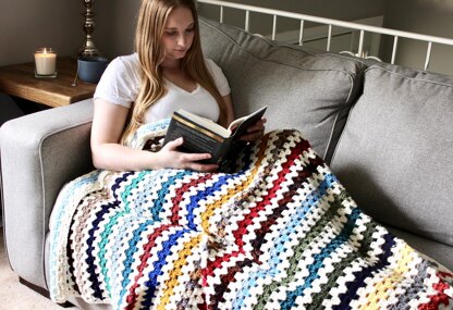 Rainbow Scrappy Blanket