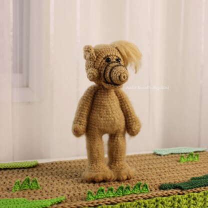 Alf-fanart Alien Amigurumi Crochet Pattern – PDF Digital Download (English)