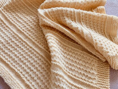 Idris Baby Blanket in Aran or DK