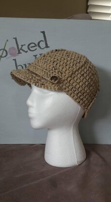 Ponytail Newsboy Cap