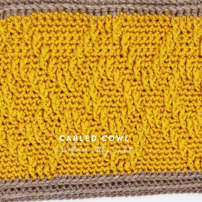 Cabled Cowl