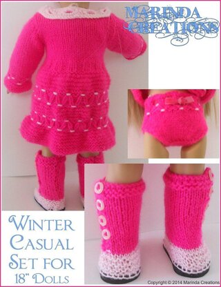 Winter Casual for AG and 18'' Dolls