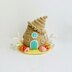 Crochet seashell, amigurumi seashell, crochet doll house, amigurmi doll house, Seashell house