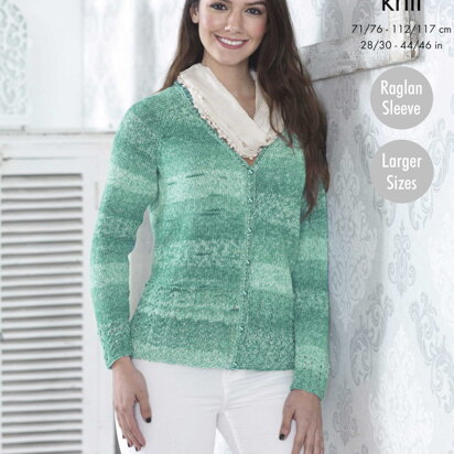 Cardigan & Sweater in King Cole Vogue DK - 5096pdf - Downloadable PDF