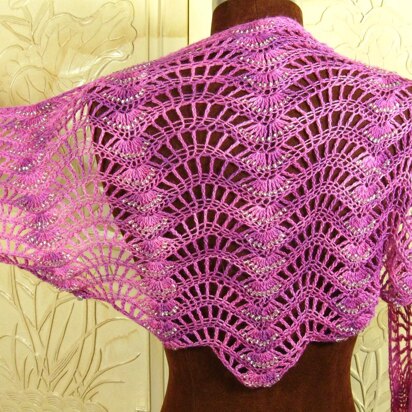 Cascading Beads Shawl