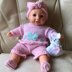 Buffy in her pink butterfly outfit.