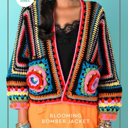 Paintbox Yarns Blooming Bomber Jacket PDF (Free)