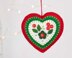 Winterberry Heart Felt Ornament