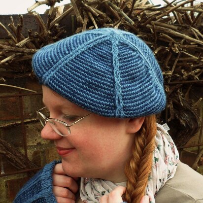 Pinstripes & Chains Tam - knitting pattern