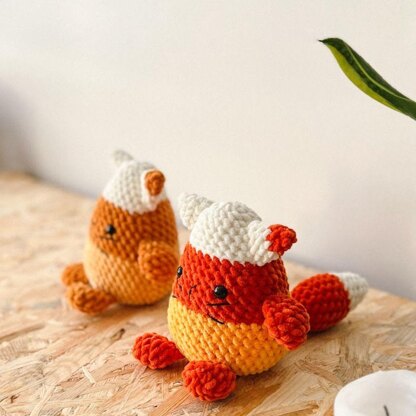 Candy corn cat crochet pattern, PDF, amigurumi halloween pattern