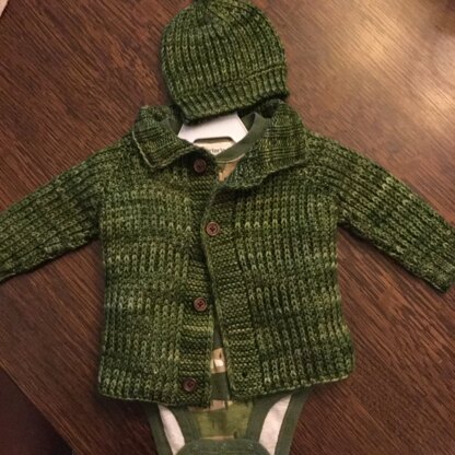 Half Fisherman’s rib baby jacket