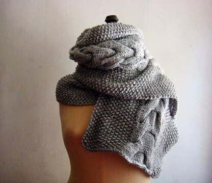 Unisex Cable Scarf