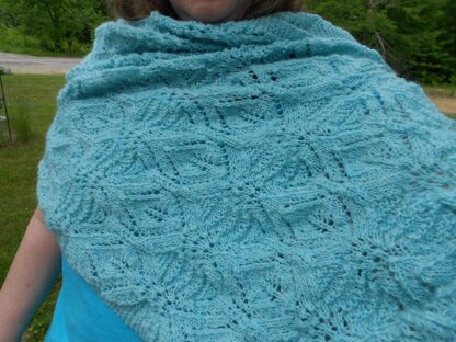 Fairy Leaves on the Waves Shawl
