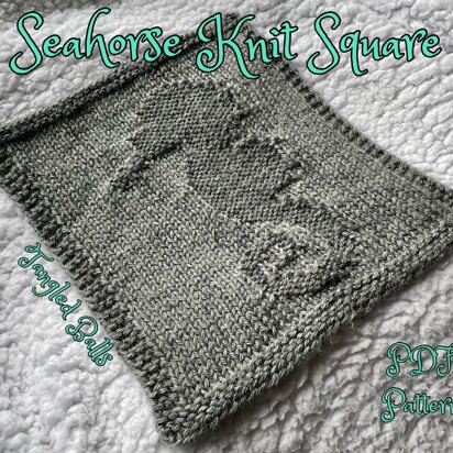 Seahorse Knit Square
