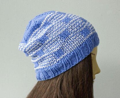 Mosaic Knitting Hat and Cowl