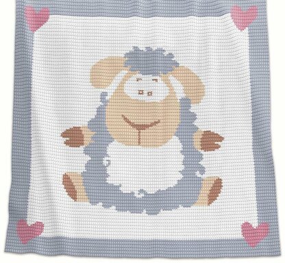 Crochet Baby Blanket - Sheep