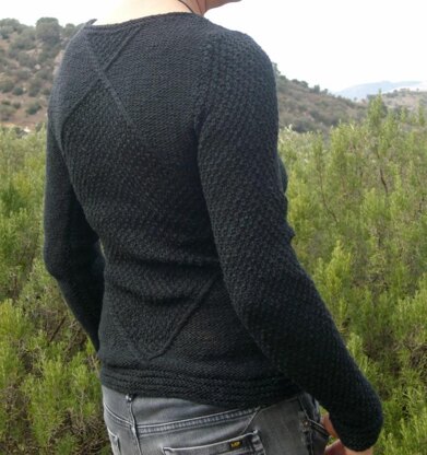 AGIRA, rustic jumper in linen/cotton