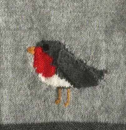 Rockin Robin Baby Jumper Knitting pattern by Jane Burns | LoveCrafts