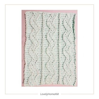 Wavy Track Blanket Pattern