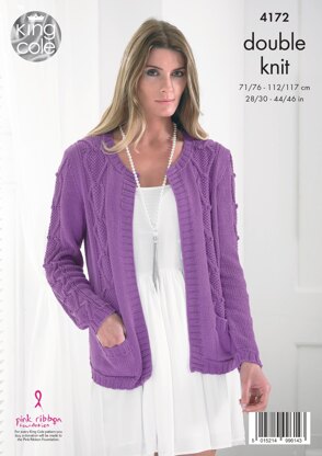 Jacket and Sweater in King Cole Bamboo DK - 4172 - Downloadable PDF