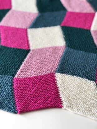 Wonky Blocks Blanket (knit)
