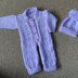 "Annmarie" Aran Knitting Pattern for Onesie