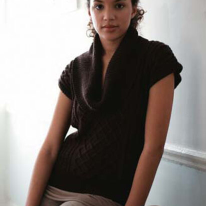 "Frances Pullover" - Pullover Knitting Pattern For Women in Debbie Bliss Cashmerino DK - CMC03