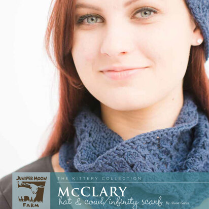McClary Hat/CowlInfinity Scarf in Juniper Moon Farm Gabriella - Downloadable PDF