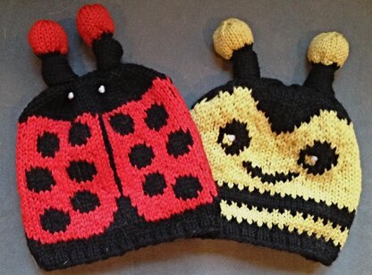 Honey Bumble & Little Lady Bug Hats