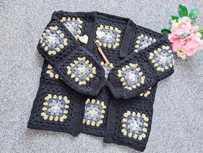 Crochet Classic Patchwork Cardigan Pattern