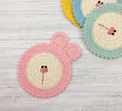 Spring Bunny Coasters