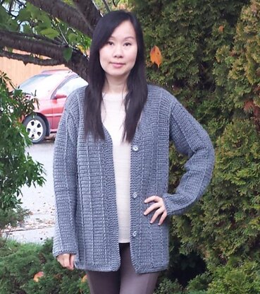 Cozy Ribbed Crochet Cardigan