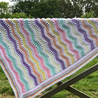 Ice Cream Sundae Ripple Baby Blanket