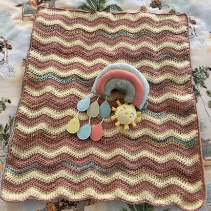 Sienna Wave Baby Blanket