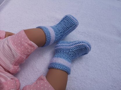 Blue Baby Booties