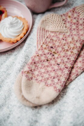 Rhubarb and Custard Socks