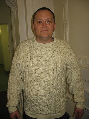 Aran Pullover Large Sizes 2XL-5XL