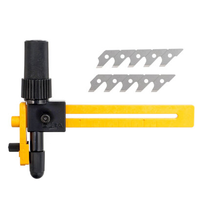 Olfa Compass Cutter: 1cm to 22cm