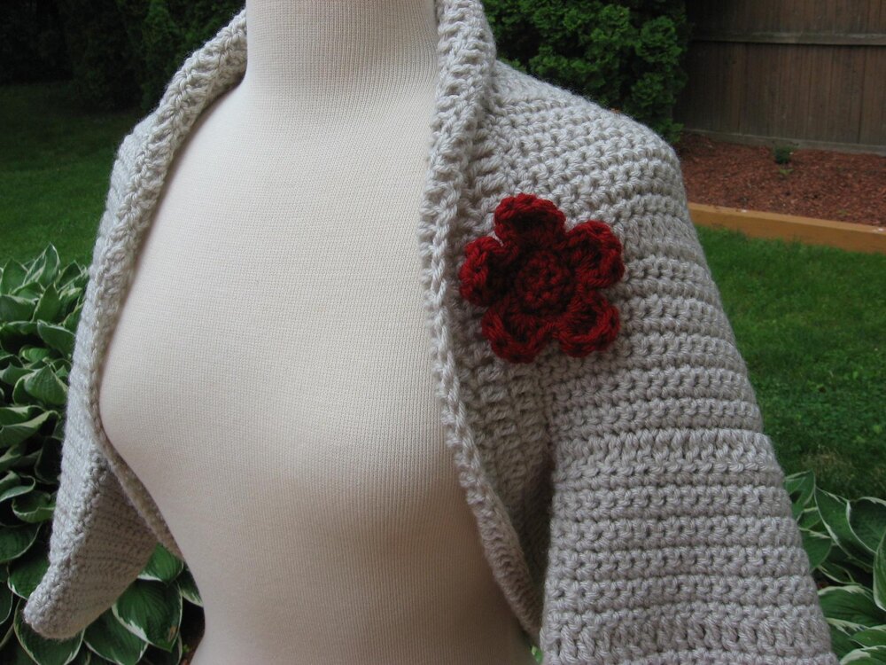 Simple to Make Elegant Shrug Crochet pattern by Deborah Devlin