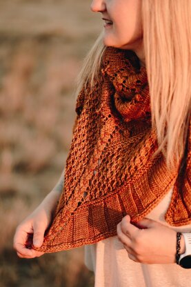 Solstice Rose Shawl